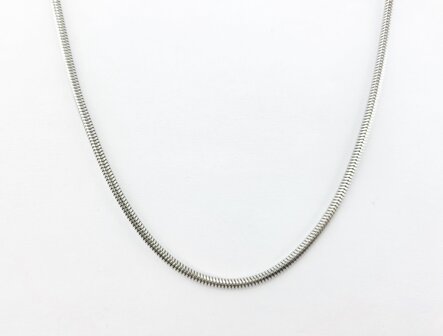  Ketting RVS Slangen design Zilverkleurig