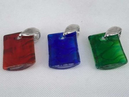 murano glashanger, in 3 kleuren