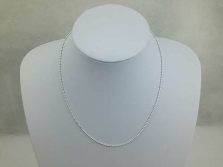 Ketting, 44 cm, zilverkleur.