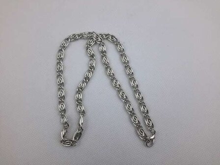 Ketting, 46 cm, zilverkleur.