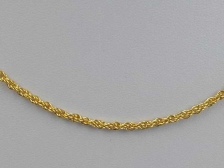 Goudkleurig Ketting, 44 cm.