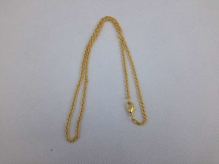 Ketting, 46 cm, zilverkleur.