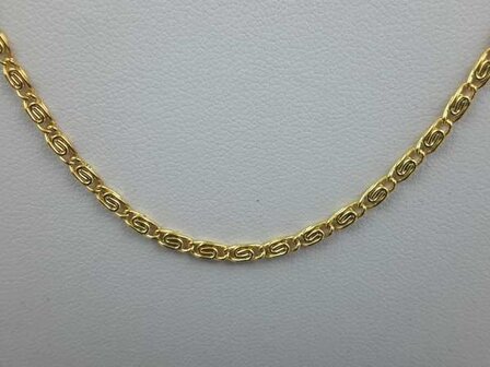 Ketting, 46 cm, zilverkleur.