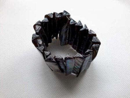 Schwarz Farbe Shell-Armband