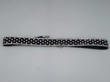 Choker Kette, strass, schwarz