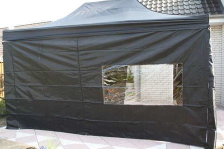 Zijwand 4,5 mtr raam &amp; deur