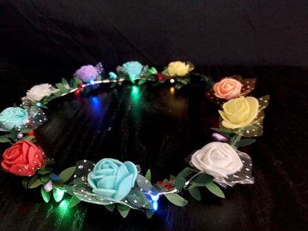 Blumenkranz mit LED