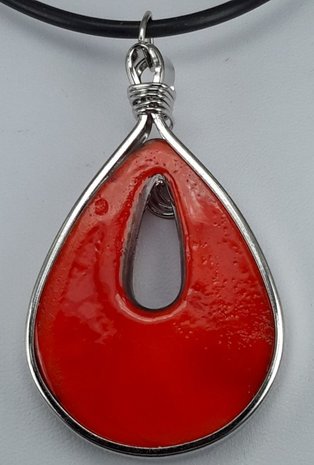 murano hanger, druppel, vlokken in 7 kleur.