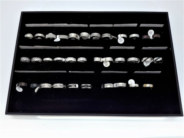 display lade voor ringen of oorbel, 7 rijen