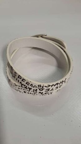 PU leren armband met tekst