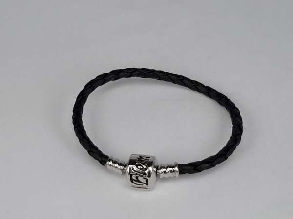 Leren armband, oa pandora & Elemento bedels