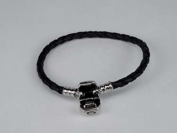 Leder armband, ua Pandora & Elemento Charms