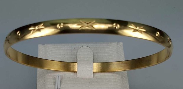 Edelstahl gold farbe *** motive Slave Armband.