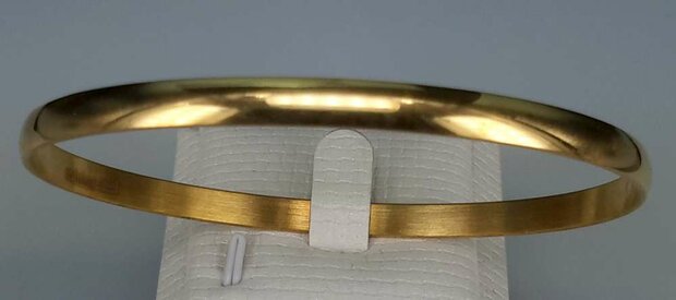 Edelstahl gold farbe gratt motive Slave Armband.