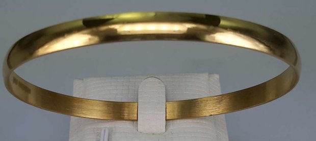 Edelstahl gold farbe breit gratt motive Slave Armband.