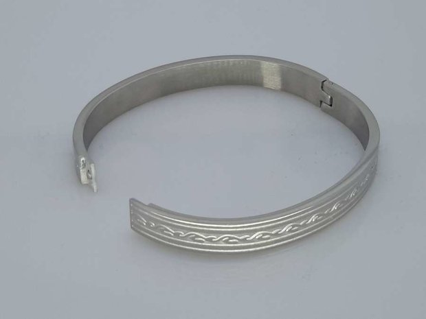 Sklavenklickarmband, Schlangenmotiv, Edelstahl