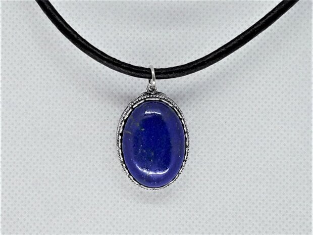 Anhänger, Lapislazuli Oval, quarz edelstein