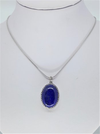 Anhänger, Lapislazuli Oval, quarz edelstein