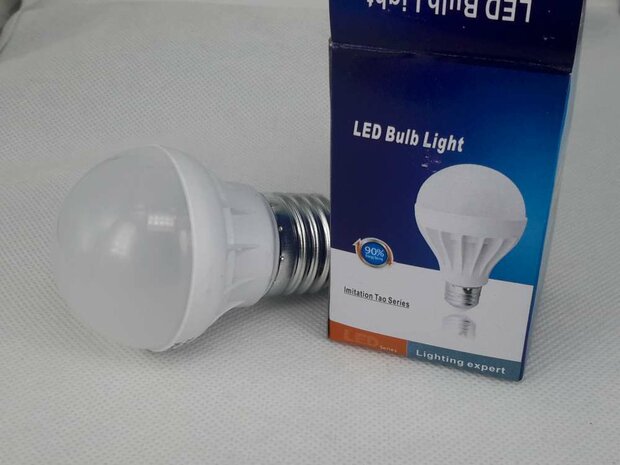 Ledlampe 3W warmweiss, E27