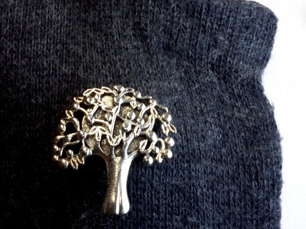 Magnet Brosche, Baum des Lebens, metall