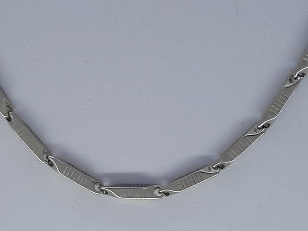 ketting 3, parallellogram, 6 groef, edelstaal, 60