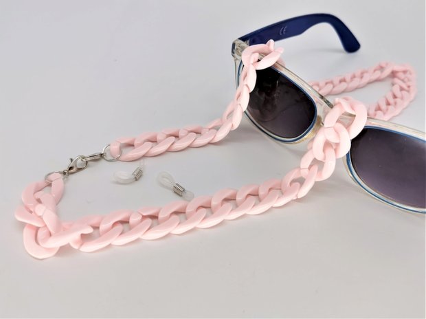 Trendige und modische Accessoires Brillenkordel modische Baby-Rosé Farbe Halskette.