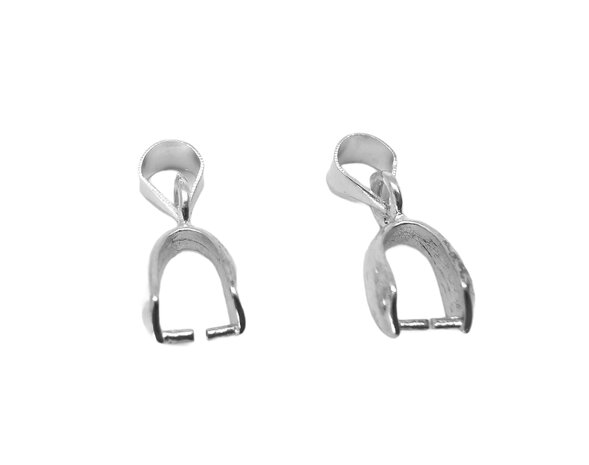 10 x Clip f&uuml;r Kleiderb&uuml;gel - Praktischer Clip aus versilbertem Metall f&uuml;r Ihre hausgemachten Kleiderb&uuml;gel.