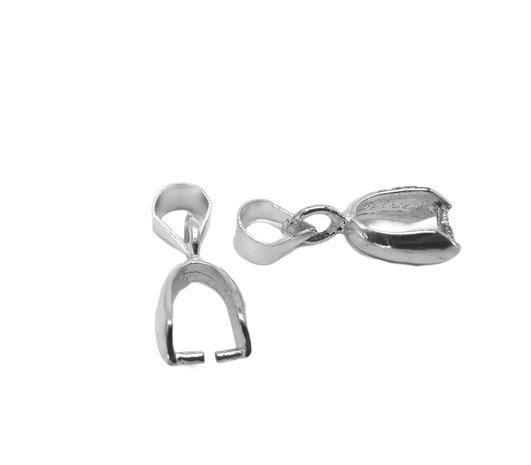 10 x Clip f&uuml;r Kleiderb&uuml;gel - Praktischer Clip aus versilbertem Metall f&uuml;r Ihre hausgemachten Kleiderb&uuml;gel.