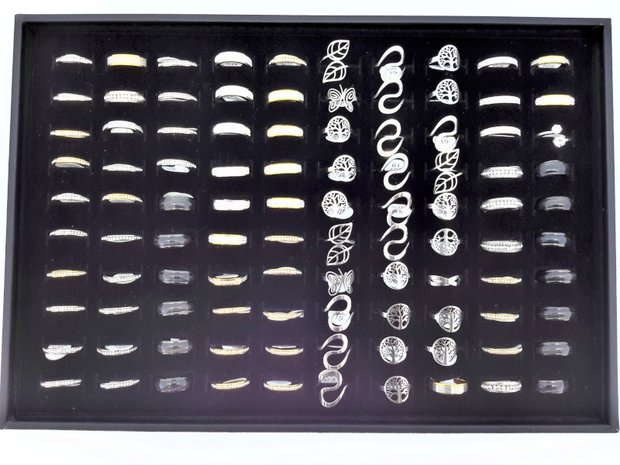 display lade voor 100 ringen