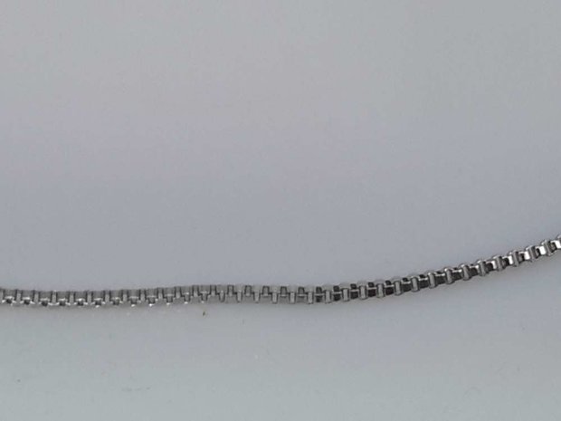 Edelstahl-Griechische Halskette, L 45 cm