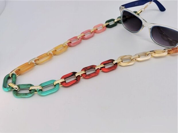 Trendige und modische Accessoires Brillenkordel modische Multifarbene Halskette.