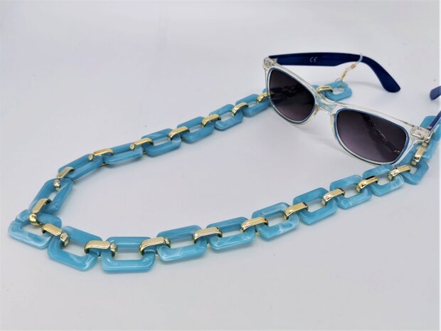 Trendige und modische Accessoires Brillenkordel modische türkise Farbe Halskette.