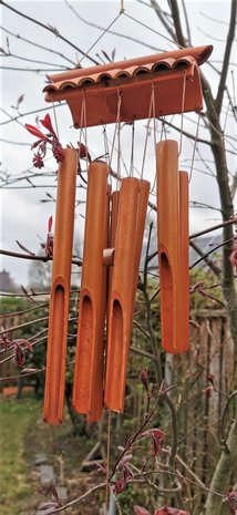 Handgemaakte – Japanse - bamboe - windgong - hanger met - Zen - geluid.