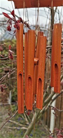 Handgemaakte – Japanse - bamboe - windgong - hanger met - Zen - geluid.