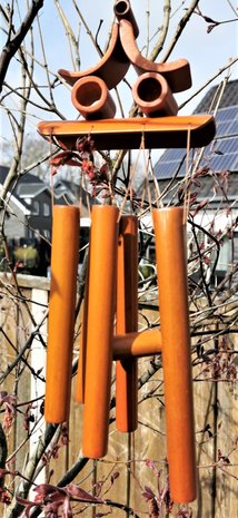 Handgemaakte – Japanse - bamboe - windgong - hanger met - Zen - geluid.