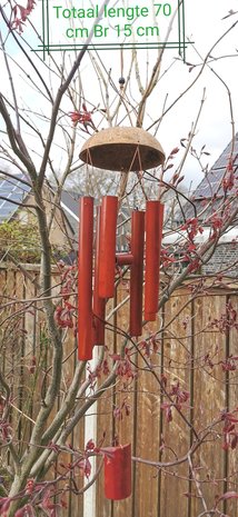 Handgemaakte – Japanse - bamboe - windgong - hanger met - Zen - geluid.