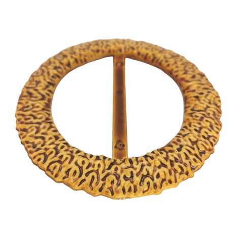Sjaal ring-bamboe look-handige ring om een sjaal/omslagdoek vast te zetten zonder gaatjes maken.