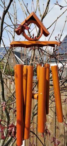 Handgemaakte – Japanse - bamboe - windgong - hanger met - Zen - geluid.