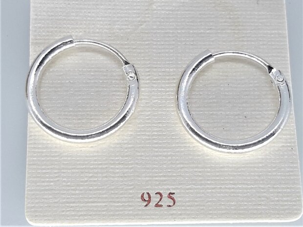 Oorringen Ø 10 mm, 925 zilver