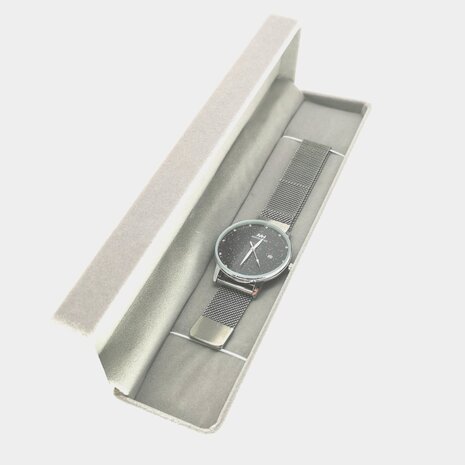 Sehr luxuriöse Geschenk- und Aufbewahrungsbox aus Samt, ua Armband & Uhr