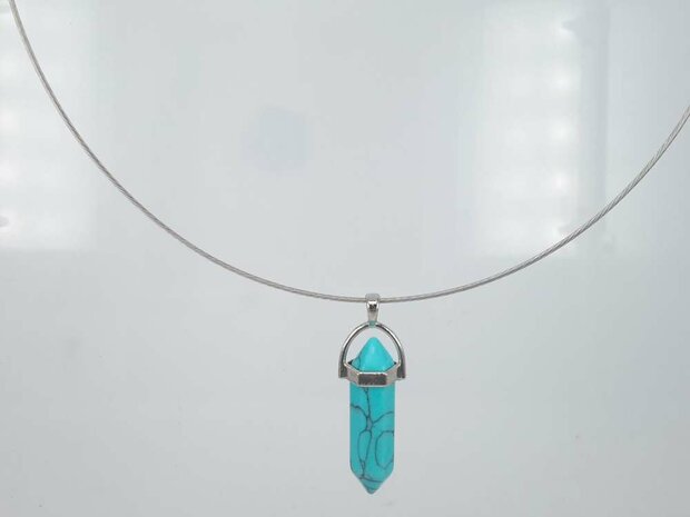 Turquoise, edelsteen pegelhanger