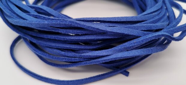 Suede koord in 5 kleur- 150 cm x 3 mm dikte - sieraden maken zoals ketting, armband of andere doeleinde.