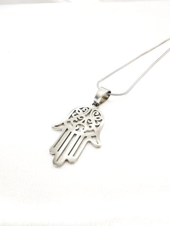 Hanger, RVS, Hamsa hand of Fatima 