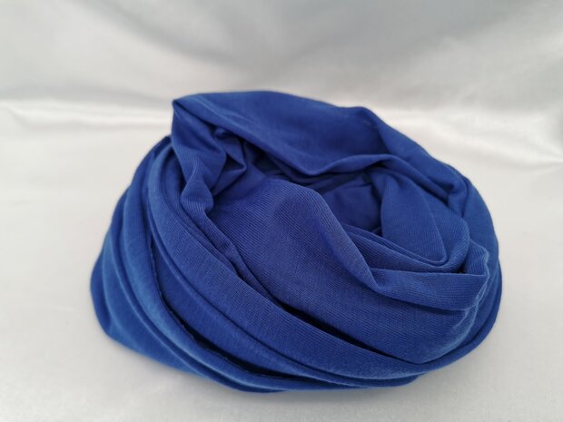 Basis uni viscose schal, cobalt blau