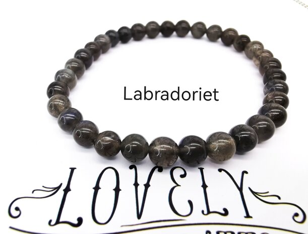Labradorit – 6 mm Perlenarmband