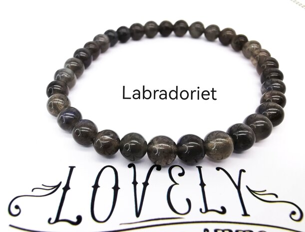 Labradoriet  – 6mm Kralen Armband