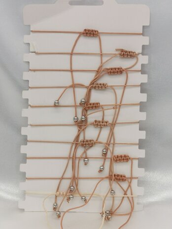 Unterschiede-Edelstein-Armband, gespaltener Edelstein, verstellbar, handgefertigt, 16 cm