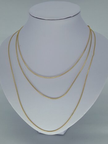 rupsketting 0.9, goudkl edelstaal, 60