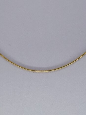 rupsketting 0.9, goudkl edelstaal, 60