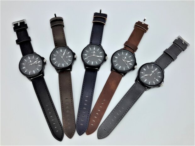 Apache Uhr, Skai Armband, Tag, Pendelzeiger, Schnallenverschluss, 5 Farben